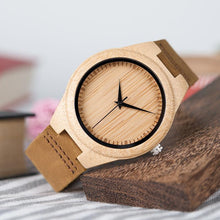 Load image into Gallery viewer, loomrack Sub-Saharan Bamboo Wristwatch Quartz Watches