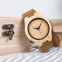 Load image into Gallery viewer, loomrack Sub-Saharan Bamboo Wristwatch Quartz Watches