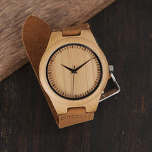 Load image into Gallery viewer, loomrack Sub-Saharan Bamboo Wristwatch Quartz Watches