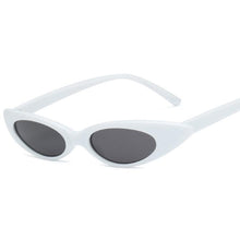 Load image into Gallery viewer, loomrack Swim Shady Small Frame Sunglasses Sunglasses White-Gray
