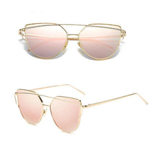 Load image into Gallery viewer, loomrack Thin Metal Frame Cat Eye Sunglasses Sunglasses