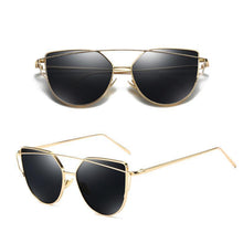 Load image into Gallery viewer, loomrack Thin Metal Frame Cat Eye Sunglasses Sunglasses