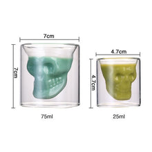 Load image into Gallery viewer, loomrack Transparent Skull Whiskey Glasses/Shot Glasses Wine Glasses