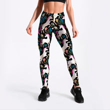 Load image into Gallery viewer, loomrack Unicorn Flower Print Leggings Leggings