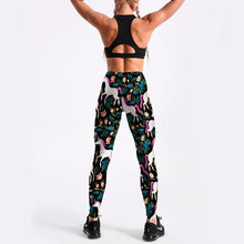 Load image into Gallery viewer, loomrack Unicorn Flower Print Leggings Leggings
