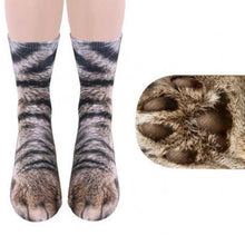 Load image into Gallery viewer, loomrack Unisex Adult Animal Paw Crew Socks Cat Socks