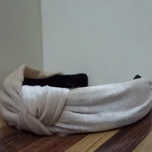 Load image into Gallery viewer, loomrack Velvet Knotted Twist Headband Hair Accessories Ivory