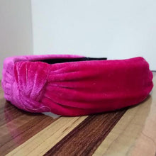 Load image into Gallery viewer, loomrack Velvet Knotted Twist Headband Hair Accessories Rose Red