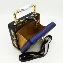 Load image into Gallery viewer, loomrack Vintage Floral Ceramic Top Handle Bag Top-Handle Bags