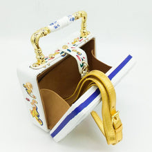 Load image into Gallery viewer, loomrack Vintage Floral Ceramic Top Handle Bag Top-Handle Bags