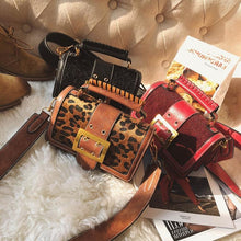 Load image into Gallery viewer, loomrack Vintage Leopard Crossbody Flap Bag with Top Handle Cross Body Bags