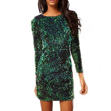 Load image into Gallery viewer, loomrack Vintage Long Sleeve Sequin Dress Girl's Dresses S