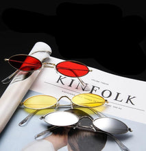 Load image into Gallery viewer, loomrack Vintage Micro Metal Oval Frame Sunglasses Sunglasses