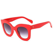Load image into Gallery viewer, loomrack Vintage Thick Cat Eye Glasses Sunglasses Red