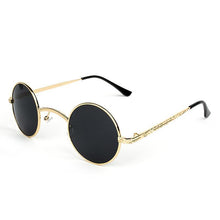 Load image into Gallery viewer, loomrack Vintage Ultra-Micro Round Frame Sunglasses Sunglasses Gold Grey