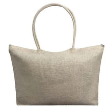 Load image into Gallery viewer, loomrack Women's Woven Straw Tote Bag - Perfect for the Beach! Shoulder Bags Gray
