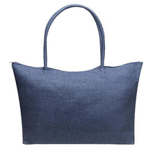 Load image into Gallery viewer, loomrack Women's Woven Straw Tote Bag - Perfect for the Beach! Shoulder Bags Light Blue
