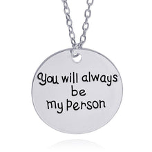 Load image into Gallery viewer, loomrack You're my Person Necklace Set of 2 Pendant Necklaces