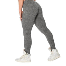 Load image into Gallery viewer, No Pain, No Gain Push Up Breathable Leggings Leggings Black Gray / S