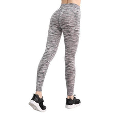 Load image into Gallery viewer, No Pain, No Gain Push Up Breathable Leggings Leggings Stripe-Black Red / S