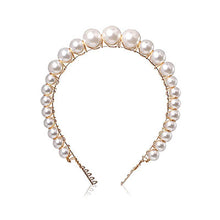 Load image into Gallery viewer, Pearl Beaded Headbands Headbands 90006-WH