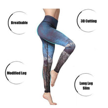 Load image into Gallery viewer, Premium Abstract Print High Waist Leggings Leggings Black White / S
