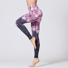 Load image into Gallery viewer, Premium Flower Print High Waist Leggings Leggings Sakura Long / S