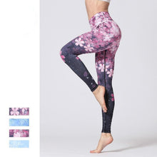 Load image into Gallery viewer, Premium Flower Print High Waist Leggings Leggings Sakura Short / S