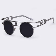 Load image into Gallery viewer, Rectangular Geometric Metal Frame Round Sunglasses Sunglasses NO4