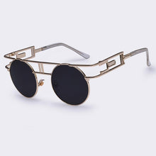 Load image into Gallery viewer, Rectangular Geometric Metal Frame Round Sunglasses Sunglasses NO6