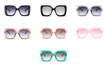 Load image into Gallery viewer, Retro Bold Frame Sunglasses Sunglasses Green