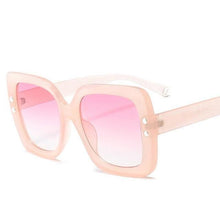 Load image into Gallery viewer, Retro Bold Frame Sunglasses Sunglasses Pink / as picture