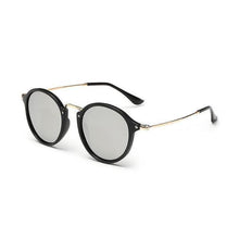 Load image into Gallery viewer, Retro Round Metal Frame Sunglasses Sunglasses C6PBrightBlackSilver
