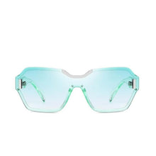 Load image into Gallery viewer, Rimless Oversized Square Frame Sunglasses Sunglasses c26 green green