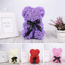 Load image into Gallery viewer, Rose Teddy Bear Home Accessories Red with Box (10 inc/25 cm)