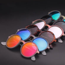 Load image into Gallery viewer, Round Frame Vintage Polarized Sunglasses Sunglasses C01 Black Smoke