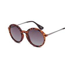 Load image into Gallery viewer, Round Frame Vintage Polarized Sunglasses Sunglasses C01 Black Smoke