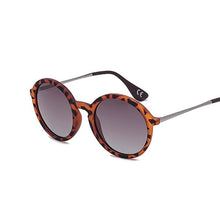 Load image into Gallery viewer, Round Frame Vintage Polarized Sunglasses Sunglasses C02 Leopard Brown