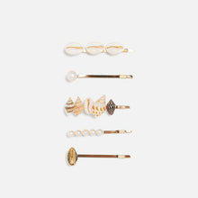 Load image into Gallery viewer, Sea Shell Hair Clip Barrettes HairClips Hair Clip_01