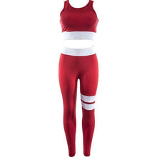 Load image into Gallery viewer, Solid Workout 2-Piece Set Leggings Red / S