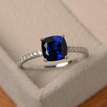 Load image into Gallery viewer, Square Birthstone Ring Rings 6 / LB