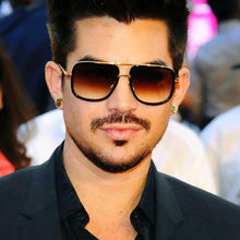 Load image into Gallery viewer, Square Lens Luxury Vintage Metal Big Frame Sunglasses Sunglasses Silver