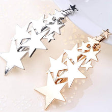 Load image into Gallery viewer, Star Barrettes Hair Clips HairClips Golden