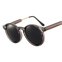 Load image into Gallery viewer, Thick Frame Round Vintage Shades Sunglasses Black