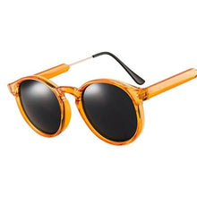Load image into Gallery viewer, Thick Frame Round Vintage Shades Sunglasses Black