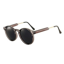 Load image into Gallery viewer, Thick Frame Round Vintage Shades Sunglasses Transparent Grey