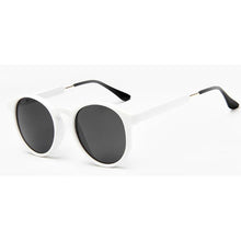 Load image into Gallery viewer, Thick Frame Round Vintage Shades Sunglasses White