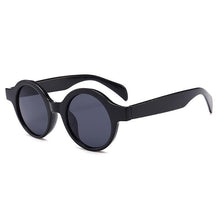 Load image into Gallery viewer, Village Retro Round Thick Frame Sunglasses Sunglasses Black