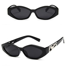 Load image into Gallery viewer, Vintage Cat Eye 3D Anti-UV Sunglasses Sunglasses Black All Grey