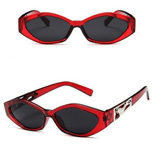 Load image into Gallery viewer, Vintage Cat Eye 3D Anti-UV Sunglasses Sunglasses Red All Grey